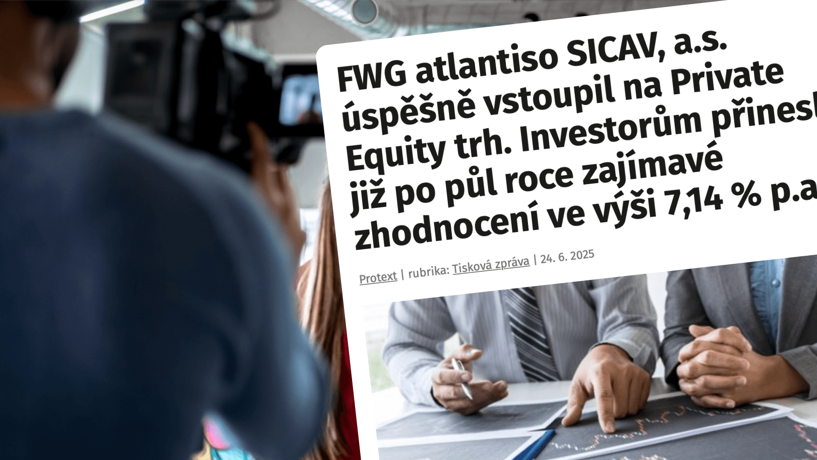 Fond FWG SICAV přinesl investorům již po půl roce zajímavé zhodnocení ve výši 7,14 % p.a.